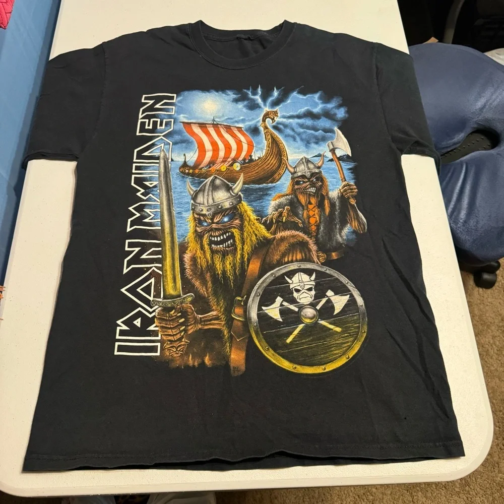 Vintage 2006 Iron Maiden “A Matter of Life and Death Nordic” T Shirt‎ S Tour